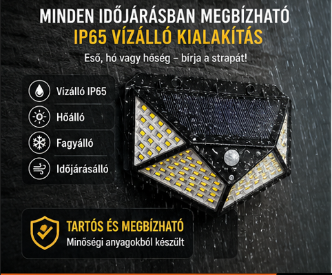 Napelemes Mozgásérzékelős Lámpa - Image 4