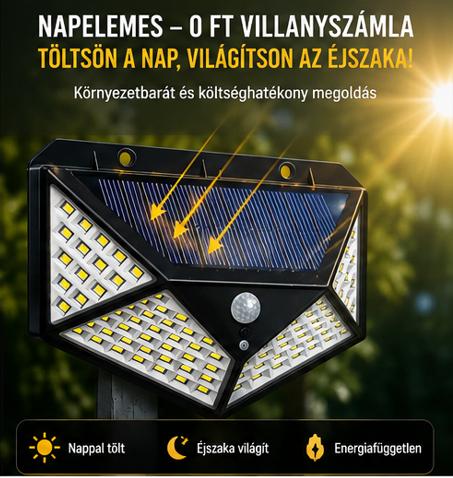 Napelemes Mozgásérzékelős Lámpa - Image 3